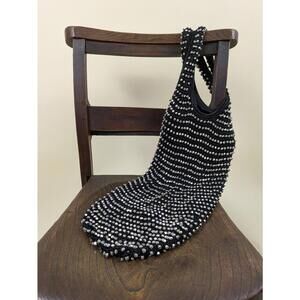 2000's / Y2K beaded slouchy boho bag